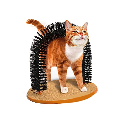 MINGZE Arch Cat Groom Selbstpflege Katzenspielzeug Cat Self Groomer, Massagegerät und Katzenkratzer, Scratching Arch Kitten Massieren Pet Self Grooming Borsten Groomer Spielzeug Perfekt zum Spielen von MINGZE