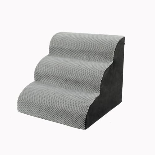 MIOTEQ Hundestufen for Sofa, 2-Stufen-Hundetreppe for kleine Hunde, Katzenrampenleiter aus hochdichtem Schaumstoff mit waschbarem Bezug und Rutschfester Unterseite for alte verletzte Haustiere (Size von MIOTEQ