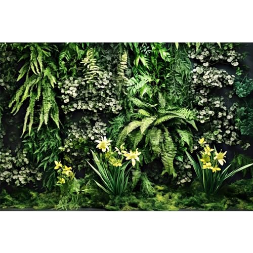 MIRRORANG 120x50cm Tropische Pflanzen Aquarium Hintergrund Tropische Grüne Blätter Blumen Terrarium Hintergrund Regenwald Reptilien Lebensraum Hintergrund von MIRRORANG