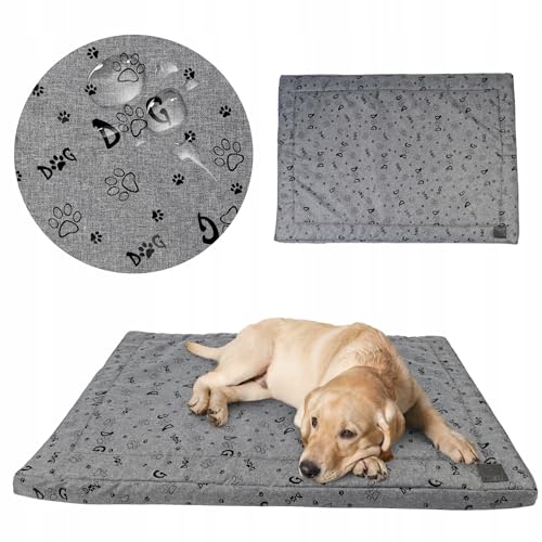 MISIOO Hundebett Waschbar 100 x 70 cm - Wasserdicht in Grau – Komfortables und Gemütliches Hundebett für Optimalen Schlafkomfort - Ideal für Alle Hunderassen - Schlafplätze & Möbel Pet Zen von MISIOO