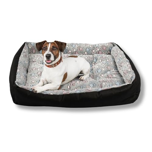 MISIOO Pet Zen Hundebett Mittelgroße Hunde 95x75 cm - Waschbares Hundebett - Bequemes Hundekissen Mittelgroße Hunde - Perfekt Für Mittlere Rassen von MISIOO