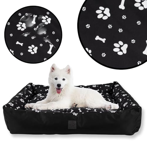 MISIOO Pet Zen Hundebett Mittelgroße Hunde 95x75 cm - Waschbares Hundebett - Bequemes Hundekissen Mittelgroße Hunde - Perfekt Für Mittlere Rassen von MISIOO