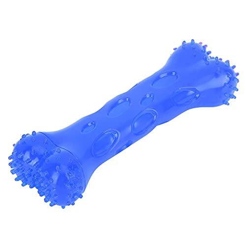 MISNODE Knochen Geformtes Hundes Pielzeug, Trrth Bürsten Hundes Pielzeug Stress Freigabe Haustier Kauen Spielzeug Molar Rod Teeth Stick Toy Bite Kauen Training Spielzeug(Blau) von MISNODE