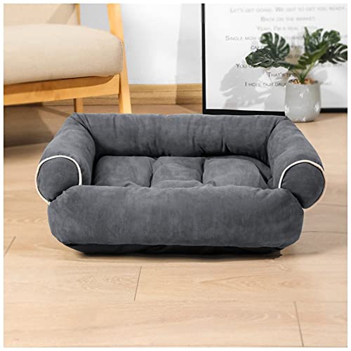 MISSMAO Hundebett Ergonomisches Hundesofa - Superweich Welpenbett Katzenbett für Drinnen und Draußen, Haustierbett für Kleine und Mittlere Hunde und Katzen,Grau2,S(45x35x18cm) von MISSMAO