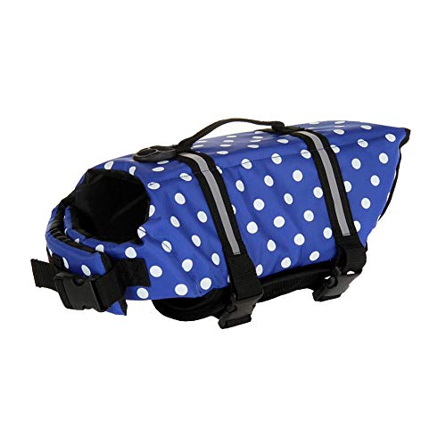 MISSMAO Schwimmmantel Hundeschwimmweste Schwimmweste Hunderettungsweste Rettungsweste Hundeweste Warnweste Dog Life Jacket Schwimmhilfe für Hunde Farbe 4 XS von MISSMAO