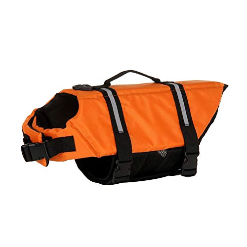 MISSMAO Schwimmmantel Hundeschwimmweste Schwimmweste Hunderettungsweste Rettungsweste Hundeweste Warnweste Dog Life Jacket Schwimmhilfe für Hunde Farbe 6 2XL von MISSMAO