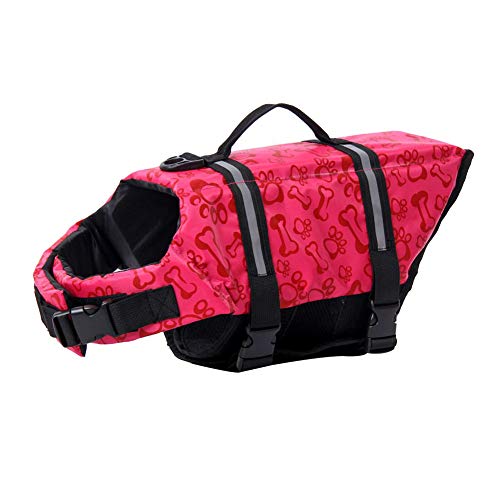 MISSMAO Schwimmmantel Hundeschwimmweste Schwimmweste Hunderettungsweste Rettungsweste Hundeweste Warnweste Dog Life Jacket Schwimmhilfe für Hunde Farbe 2 XS von MISSMAO