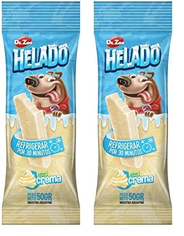 MISTER ZOO - EIS für Hunde, klein, groß und mittel, Premium Snacks für Hunde, Süßigkeiten, Erfrischungspreis, hergestellt in der EU, Inhalt 50 g (Banana Split) (Packung mit 2) von MISTER ZOO