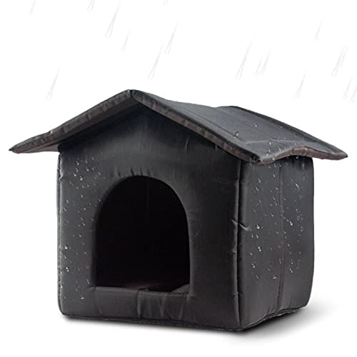 Haustierbett Haus Outdoor Haustierhaus Nest für und kleine Hunde Warme Höhle Nest Bett Schwarz Haustierbett Haus Outdoor Haustierhaus Nest für und kleine Hunde Warme Höhle Nest Bett Schwarz von MISUVRSE