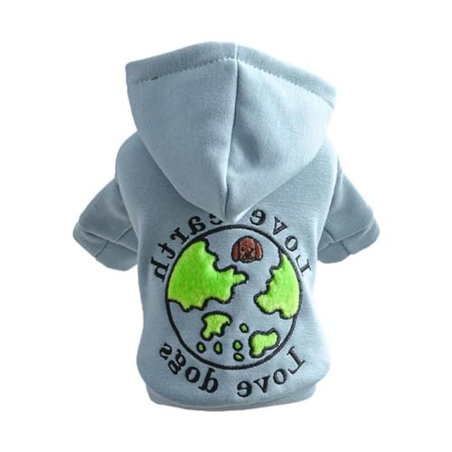 Hund Hoodie Für Große Hunde Weltkarte Liebe Erde Mantel Hund Bekleidung Frühling Hund Kleidung Für Hunde Outdoor Verwendung Hund Hoodies Für Kleine Hunde von MISUVRSE