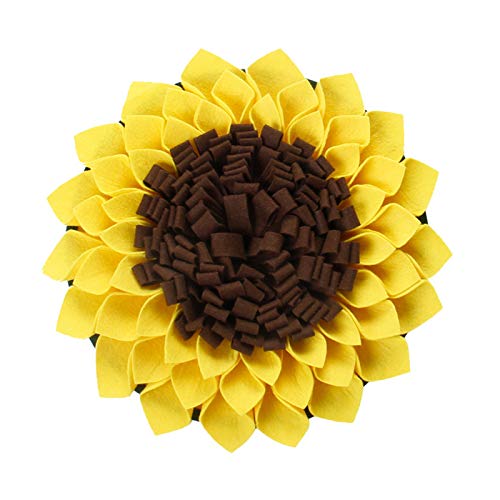 MISUVRSE Sunflower Schnüffelmatte Für Hunde Nasengeruch Training Schnüffelunterlage Slow Feeder Awoof Schnüffelmatte von MISUVRSE