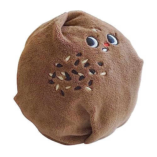 Pet Dogs Puppy Cloth Squeaky Teeth Chew Sesame Bun Shape Soft Cute Play Toy Dogs Hide Food Molar Puzzle Accessories Interactive Dogs Toy Interactive Dogs Toy For Aggressive Chewers Interactive Dogs von MISUVRSE