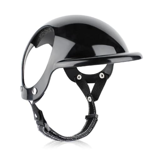 Verstellbarer Haustierhelm Welpenhelm Hundehelm Mit Ohrloch Hund Hundekappe Motorrad Hund Helm Sicherheitshelm Verstellbarer Haustierhelm von MISUVRSE