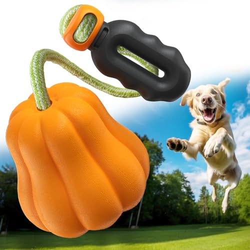 MITAIKO Dog Rope Toys Ball on Rope, Training Ball with Rope Thrower for Apportieren, Tauziehen, Hundespielzeug, interaktives Training und Belohnungsspielzeug für große, mittelgroße und kleine Rassen, von MITAIKO