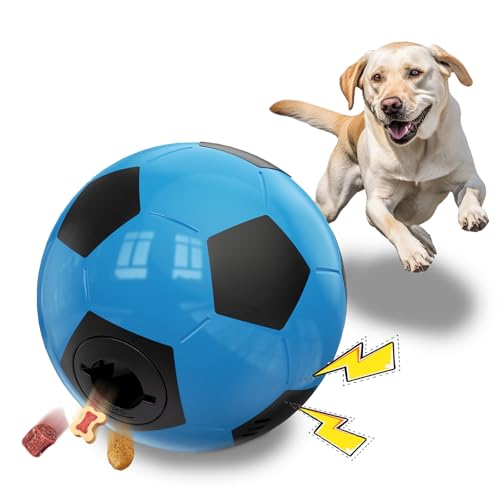 MITAIKO Interaktives Hundespielzeug, Leckerli-Spender – lustiger, quietschender Sound, Hundespielzeugball für aggressive Kauer, Hunde-Puzzle-Anreicherung, Leckerli-Dosierung, Gummi-Kauspielzeug für von MITAIKO