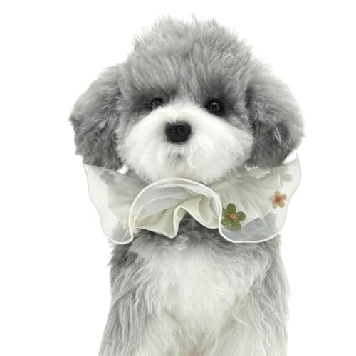 MITOCAPY Handgefertigtes Katzen-Halstuch, verstellbares Katzenhalsband, niedliches Katzenkostüm für Geburtstag, Hundekostüme für kleine, mittelgroße Hunde, Hunde-Geburtstagsoutfit von MITOCAPY