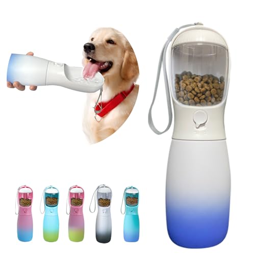 MITOCAPY Outdoor-Hunde-Wasserflasche, tragbare Welpenutensilien für Camping-Reisen, Lebensmittelqualität, Reise-Wassernapf-Spender, große Kapazität, Haustier-Wasserflasche, Geschenke für Hunde (540 von MITOCAPY