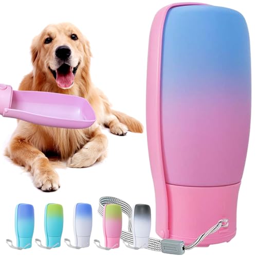 MITOCAPY Tragbare Hunde-Wasserflasche, 540 ml, lebensmittelechtes Material, tragbarer Wassernapf-Spender für kleine, mittelgroße und große Hunde, Haustier-Essentials für Spaziergänge im Freien, Reisen von MITOCAPY