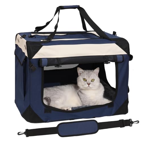 MIUZMORE Extra große, weiche Haustier-Tragetasche und Haustierhaus, wasserdicht, faltbar, Heim- und Reisebett für Katzen und kleine Hunde bis zu 25 kg (61 x 40,6 x 40,6 cm) von MIUZMORE