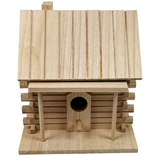 Vogelhaus-Vogelhaus-Vogelhaus, Holz-Vogelhaus, zum Aufhängen, unlackiert, lackierbar, Vogelhaus, Zuchtkasten, Gartendekoration von MIVALO