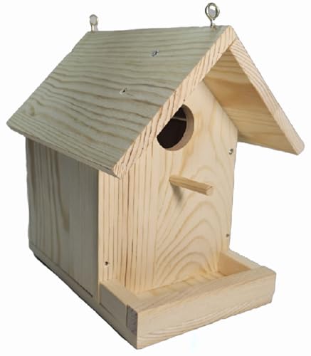 MIXUMON Premium Vogelhaus Bausatz aus Holz - Bauen Sie es selbst Vogelhaus für alle Altersgruppen - Holzbearbeitung Handwerk & DIY Vogelhäuser - Vogelhaus-Bausätze für Erwachsene zum Bauen von MIXUMON