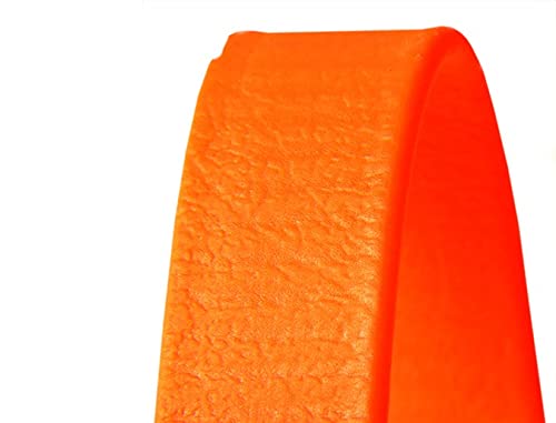 MJH® Beta Biothane Schleppleine mit Handschlaufe 3m lang & 16mm breit (orange) von MJH