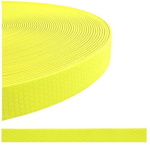 MJH® Schleppleine mit Handschlaufe 10mm breit neon gelb in verschiedenen Längen (1m) von MJH