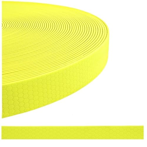 MJH® Schleppleine mit Handschlaufe 10mm breit neon gelb in verschiedenen Längen (2m) von MJH