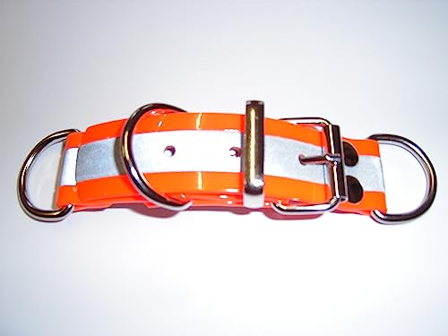 MJH BioThane Halsband Verschluss 3fach verstellbar 25mm breit in versch. Farben (braun) von MJH