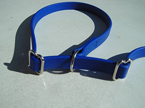 MJH Moxon, Retriever Leine Beta BioThane vernäht 16mm breit, 3m lang mit Handschlaufe (blau) von MJH