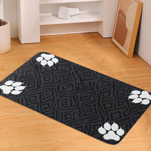 MLAZOGYPA Waschbare Hundematte für Futter und Wasser, wasserdicht, auslaufsicher, rutschfeste Futtermatte für Hunde und Katzen, strapazierfähiges Platzset für den Boden, Dunkelgrau, 48,3 x 78,9 cm MLAZOGYPA Waschbare Hundematte für Futter und Wasser, wasserdicht, auslaufsicher, rutschfeste Futtermatte für Hunde und Katzen, strapazierfähiges Platzset für den Boden, Dunkelgrau, 48,3 x 78,9 cm von MLAZOGYPA