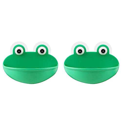 MLWSKERTY 2 Stück Haushalts Frosch Habitat Froschhalter Mit Saugnäpfen Niedlicher Frosch Terrarium Froschtanks Zubehör Frosch Habitat Seifenschalen Seifenschale Für Die Dusche Selbstentleerende von MLWSKERTY