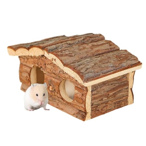 MLWSKERTY Kleines Haustier Spielhaus Hamsterkäfig Unterschlupf Lebensraum Eichhörnchen Verstecke Bett Interaktion Käfig Heimtierbedarf von MLWSKERTY