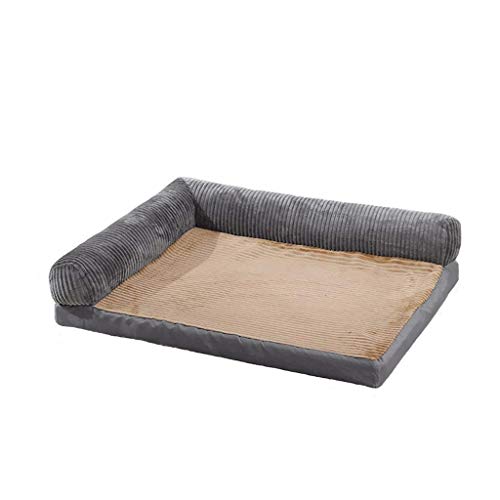 MMAWN Haustier Hundebett |Deluxe Orthopädisches Kunstfell & Wildleder L-förmiges Eck-Chaiselongue-Sofa von MMAWN