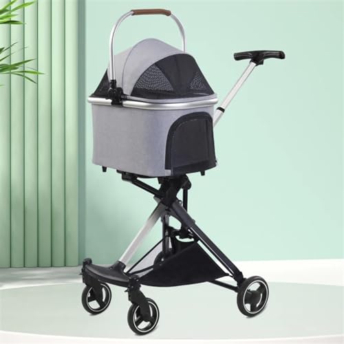 Kinderwagen for Haustiere, Kinderwagen for Hunde und Katzen, kleiner Kinderwagen for Haustiere, kleine und mittelgroße Kinderwagen, hohe Landschaft, luxuriöser faltbarer Hundewagen, Katzenkinderwagen von MMBUY