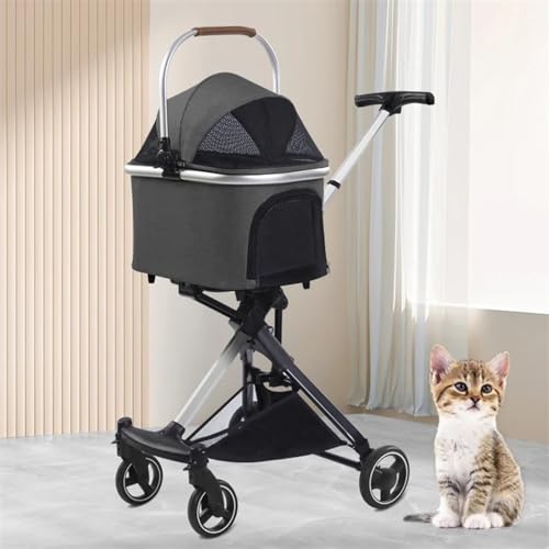 Kinderwagen for Haustiere, Kinderwagen for Hunde und Katzen, kleiner Kinderwagen for Haustiere, kleine und mittelgroße Kinderwagen, hohe Landschaft, luxuriöser faltbarer Hundewagen, Katzenkinderwagen von MMBUY