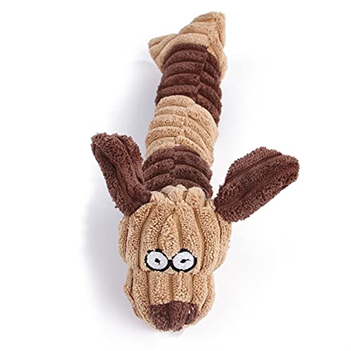 MNEVZX Haustierspielzeug Kauspielzeug für Hunde 1pc Plüsch Quietschen Spielzeug für Hund Welpen Kauen Training Sounding Pet Spielzeug Fleece Rindfleisch Elefant(5) von MNEVZX