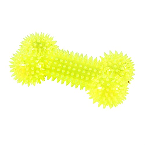 MNEVZX Haustierspielzeug Kauspielzeug für Hunde Haustier-Hundespielzeug, bissfest, quietschendes Spielzeug, Dornen-Stacheldraht-Reinigungs-Molar-Kauspielzeug(Burgundy,12cm) von MNEVZX