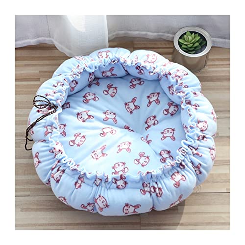 MNEVZX Hundebett 17 Farben, superweiches, warmes Katzenbett, verstellbare Hundematte, Haustier-Schlafkorb, rund, flauschig Haustierbett(3,55cm Outer diamete) von MNEVZX