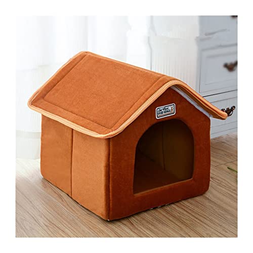 MNEVZX Hundebett Großes Haustier-Hundebett, Katzenhaus, Höhle, bequemer Druck, Zwingermatte für Haustiere, Welpen, Winter, Sommer Haustierbett(1,L) von MNEVZX