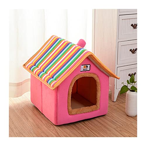 MNEVZX Hundebett Großes Haustier-Hundebett, Katzenhaus, Höhle, bequemer Druck, Zwingermatte für Haustiere, Welpen, Winter, Sommer Haustierbett(7,L) von MNEVZX