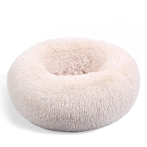 MNEVZX Hundebett Haustier Katzenbett Herbst Winter Bequemes Warmes Tiefschlafbett Für Mittelgroße Hunde Katzen Haustierbett(Light Brown,40cm) von MNEVZX