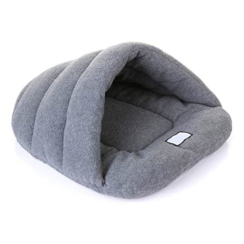 MNEVZX Hundebett Hundebett-Höhle, weiche Haustiermatte, Katzenhaus für kleine, mittelgroße Hunde, Schlafsack, Heimtierbedarf Haustierbett(Gray,48x58cm) von MNEVZX