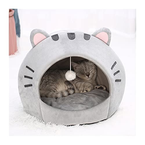 MNEVZX Hundebett Pet House Kitten Cave Kissen Comfort Cat House Dog Basket Zelt Puppy Nest Small Dog Mat Haustierbett(Big 40x40CM) von MNEVZX