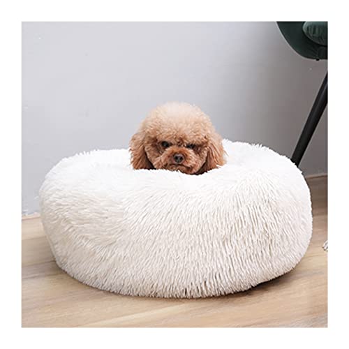 MNEVZX Hundebett Runde Form Schlafsack Zwinger Katze Welpen Schlafsofa Haustier Haus Winter Warme Betten Kissen Katzenbett Haustierbett(A5,S Diameter 50cm) von MNEVZX