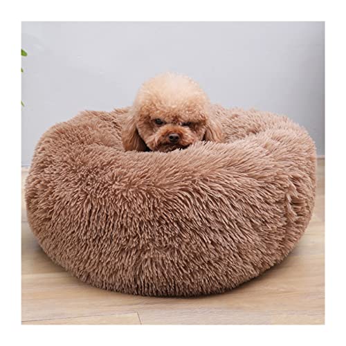 MNEVZX Hundebett Runde Form Schlafsack Zwinger Katze Welpen Schlafsofa Haustier Haus Winter Warme Betten Kissen Katzenbett Haustierbett(A7,L Diameter 70cm) von MNEVZX