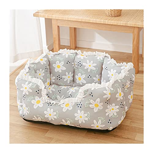 MNEVZX Hundebett Sommer Katzenbett Haus Katzenbett Kleines Hundehaus Kissen Schlafsofa Katzenhaus Haustierbett Haustierzelt Haustierbett(Gray,S) von MNEVZX