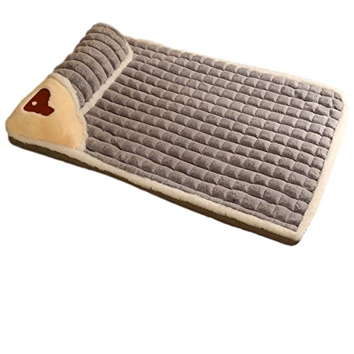 MNEVZX Hundebett Warmes Bett für kleine, mittelgroße Hunde, Fleece-Haustierunterlage mit Kissen, gemütliches Kissen für Welpen und Katzen Haustierbett(S3,60x40cm) von MNEVZX