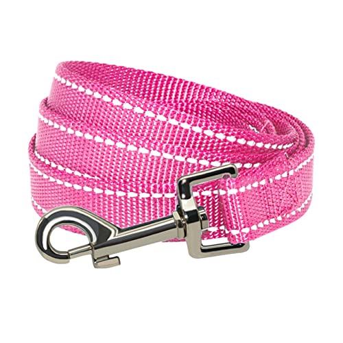 MNEVZX Hundeleine 3M Hundeleine für kleine mittelgroße Hunde im Freien, Hundehalsband und Leine, Haustiere, Katzen, Hundeseil Hundeleine zum Trainieren(Pink,2.0cm x 150cm) von MNEVZX