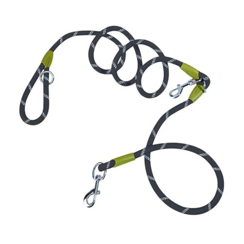 MNEVZX Hundeleine Hundeleine Traktionsseil Nylon Pet Lead Belt Schultergurte für kleine große Hunde Hundeleine zum Trainieren(Black) von MNEVZX